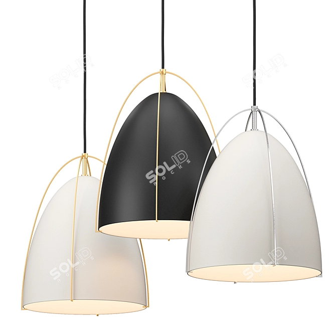 Modern Bentlee Pendant Light 3D model image 1