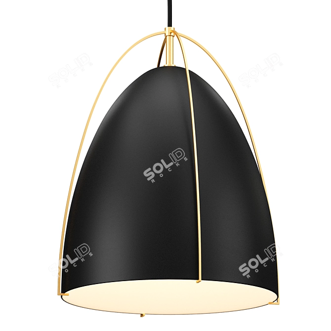 Modern Bentlee Pendant Light 3D model image 2