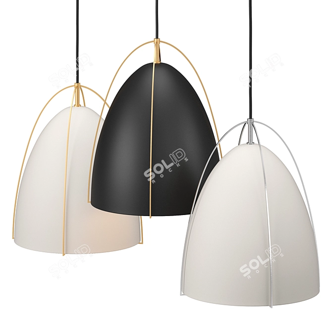 Modern Bentlee Pendant Light 3D model image 4