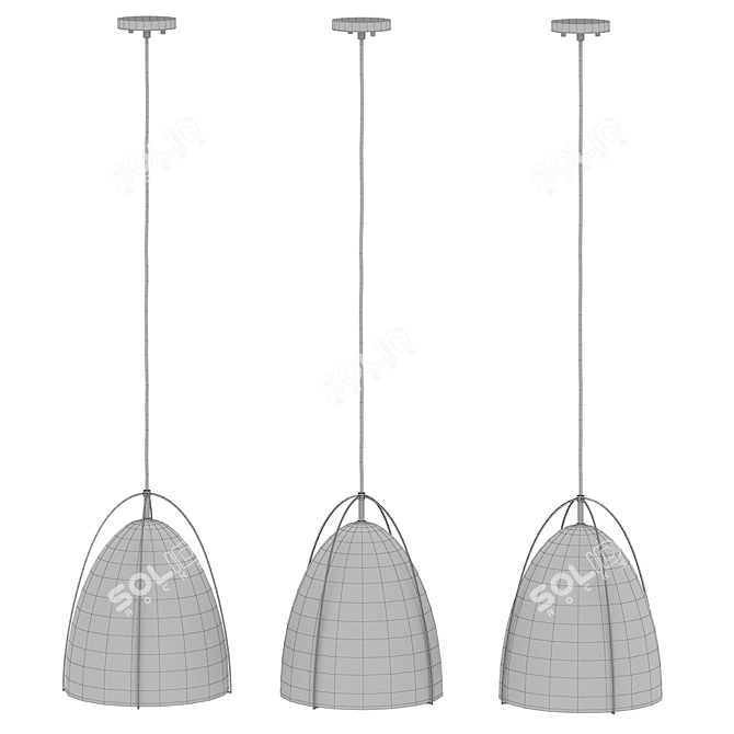 Modern Bentlee Pendant Light 3D model image 7