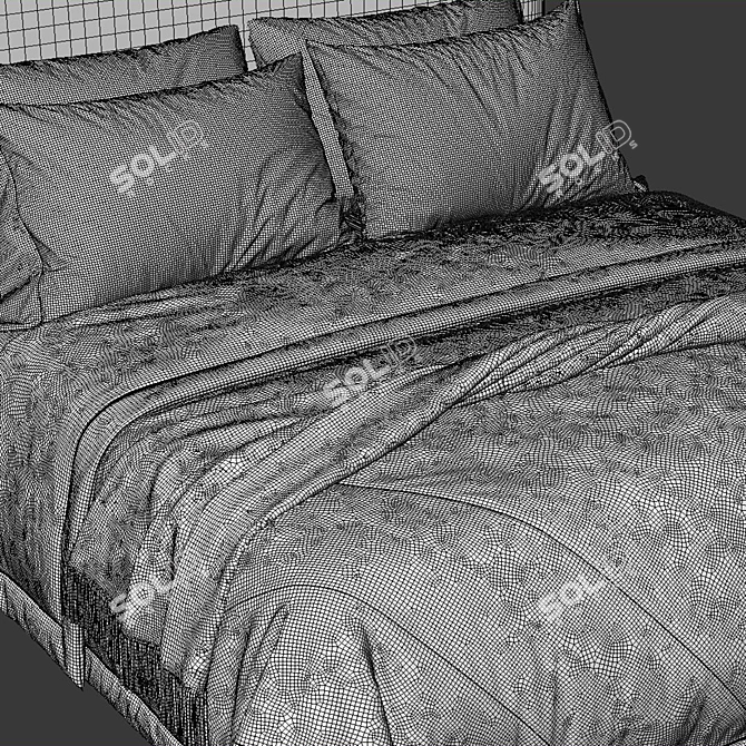 Elegant Corin Bed 2013 Millimeters 3D model image 3