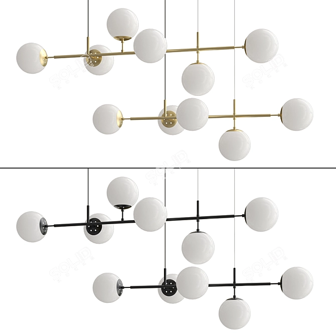 Artisanal Design Lamps: EDMUND 3D model image 1