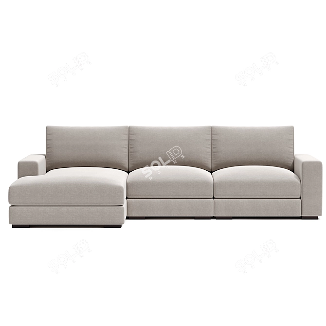 Modern Corner Sofa: Parker 3D model image 2