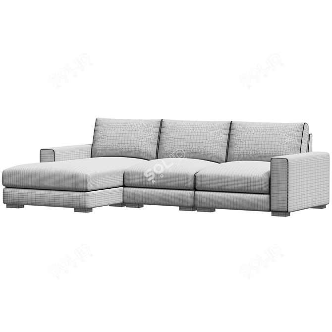 Modern Corner Sofa: Parker 3D model image 4