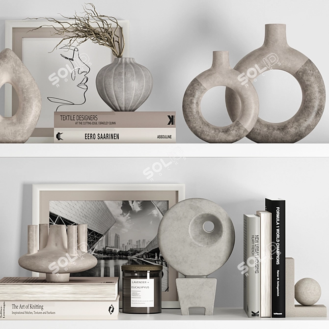 Luxury Decor Set Vol058 3D model image 2