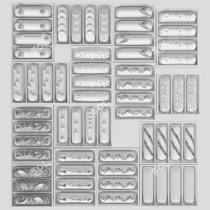 Eclair Kit 3D Models Set 3D model image 2