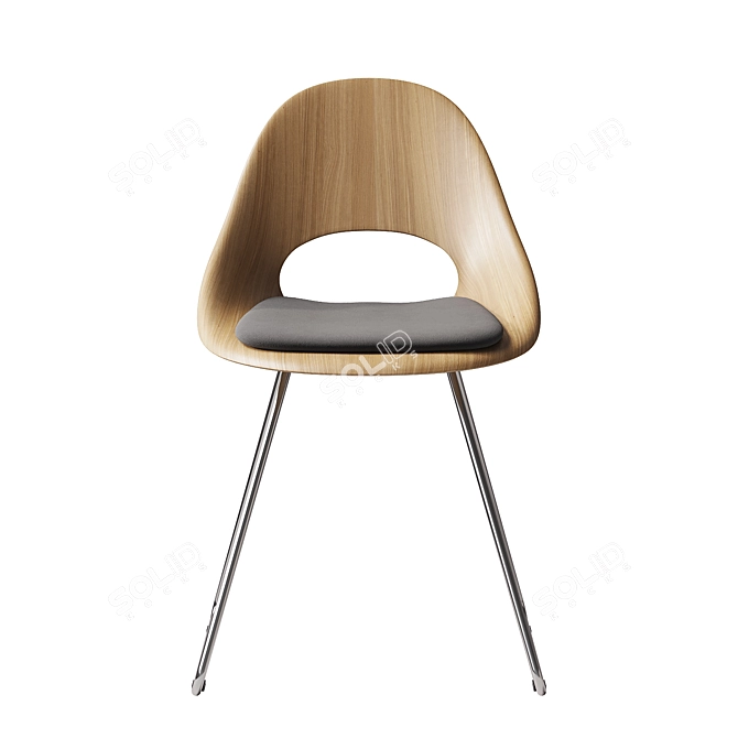 Sleek Minilux Chair 3D Model 3D model image 2