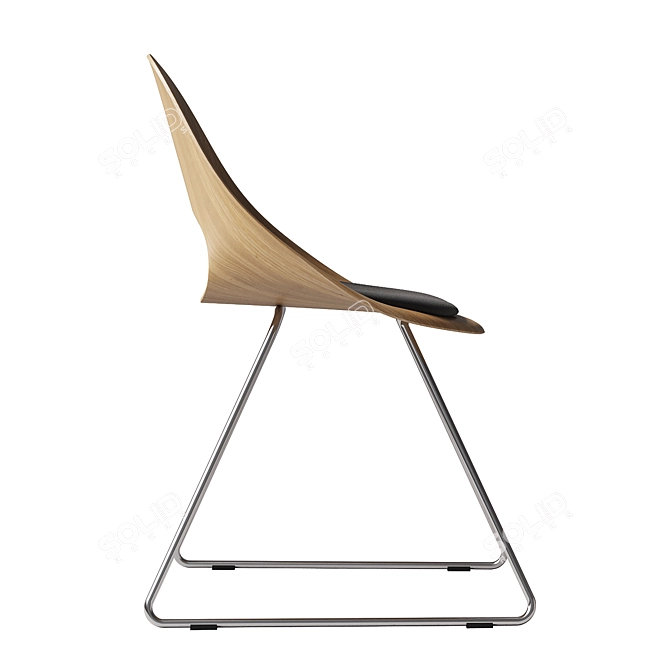 Sleek Minilux Chair 3D Model 3D model image 4