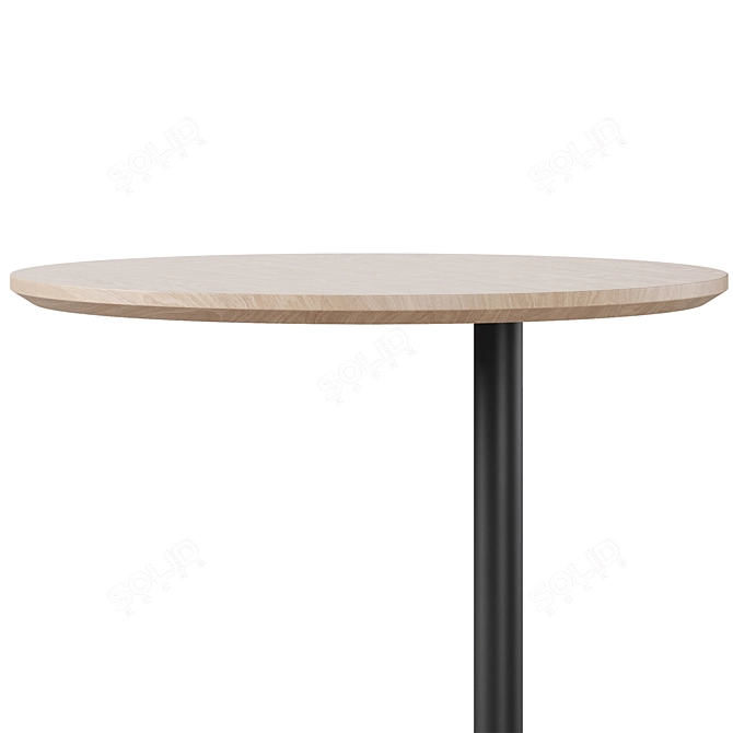 Minimalist Nordic Pillar Side Table 3D model image 3