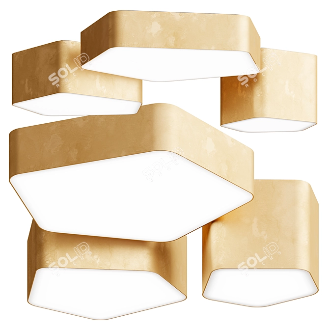 Henge BAT Ceiling Light 3D model image 1