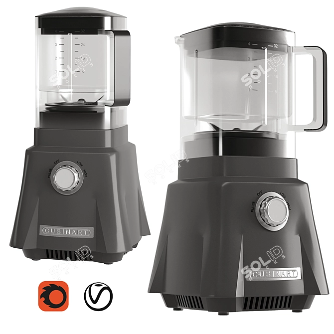 Cuisinart Appliance Bundle: Juicer, Toaster, Blender 3D model image 3