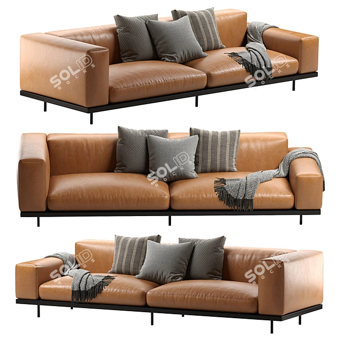 Modern Arflex Naviglio Sofa 3D 3D model image 1