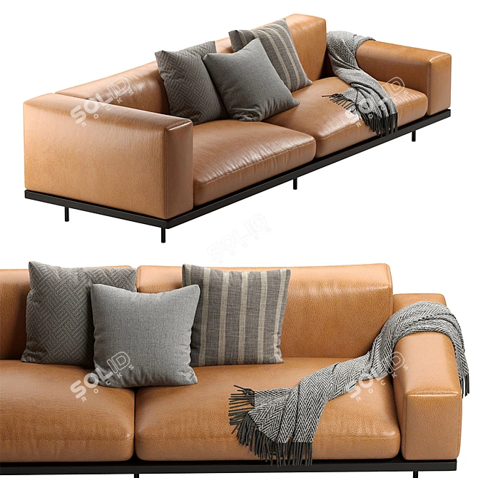 Modern Arflex Naviglio Sofa 3D 3D model image 3