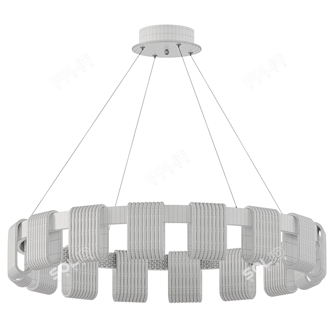Saturno LED Chandelier: Modern Elegance 3D model image 3