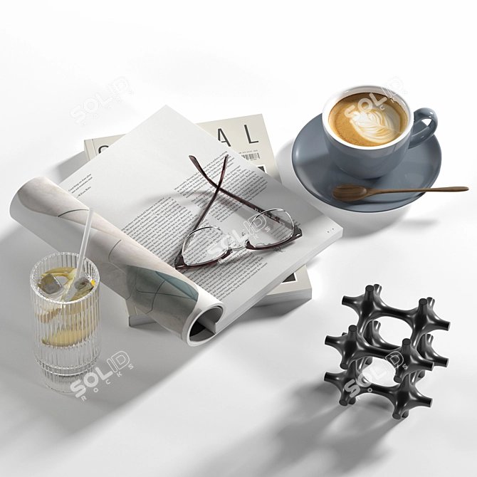 Elegant Decor Set 3D Model 3D model image 2