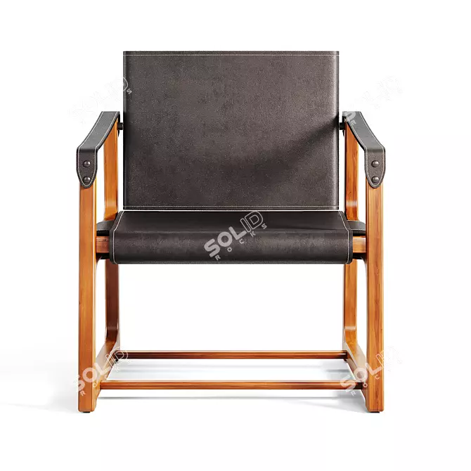 Sleek NORDEN Armchair Model 3D model image 3