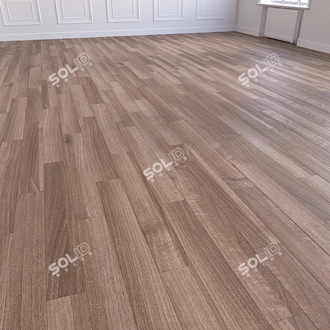 High-Quality 3D Wooden Parquet 3D model image 4