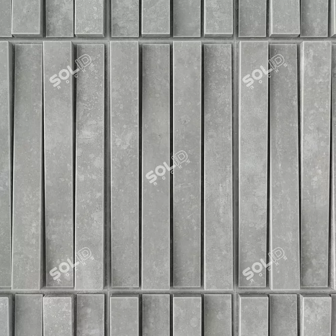 Modern Polygon Tile with Textures 3D model image 4