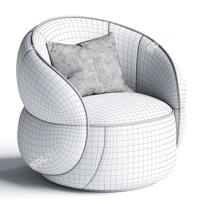 Modern Clip Armchair Ditre Italia 3D model image 3