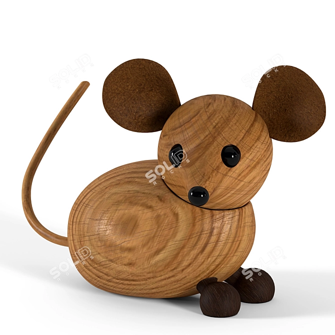 Decorative Mouse Figures Set 3D model image 4