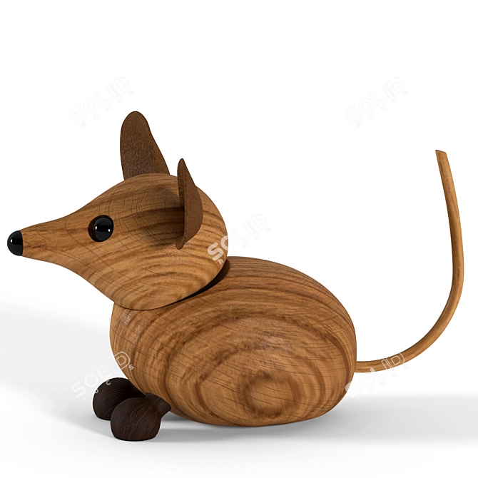 Decorative Mouse Figures Set 3D model image 9