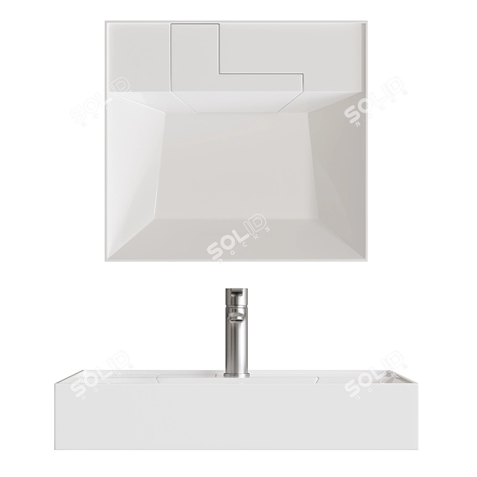 STWORKI Dublin 55cm Washbasin 3D model image 2