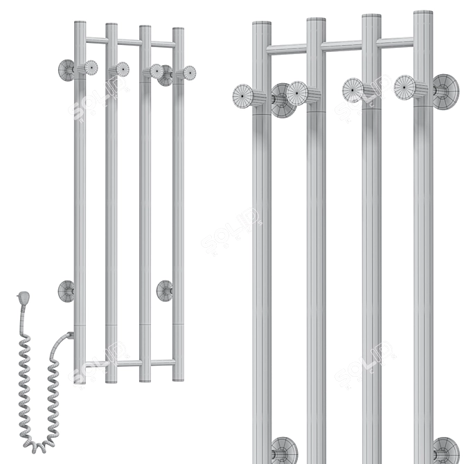 Electric Towel Warmer Domoterm Tango 3D model image 2