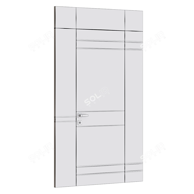 Sleek Mount Doors Collection 3D model image 3