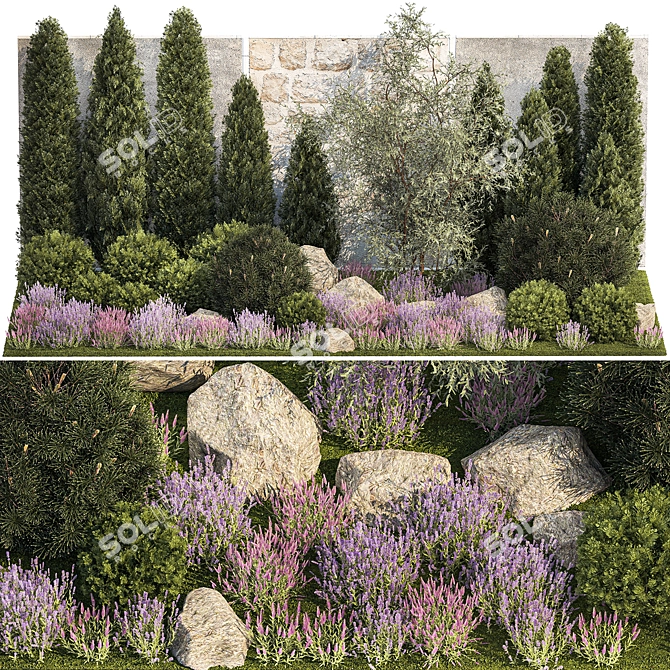 Alpine Garden Collection Kit 3D model image 1