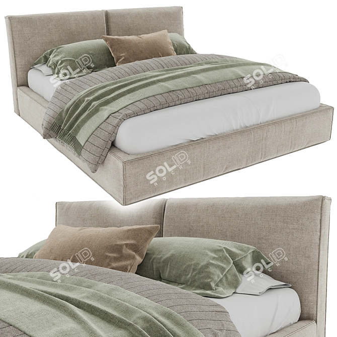 Verona Sophie Decor Bed 3D model image 1