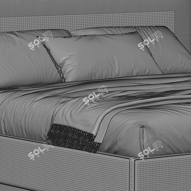 Sullivan Fabric Bed 3D Model 3D model image 3