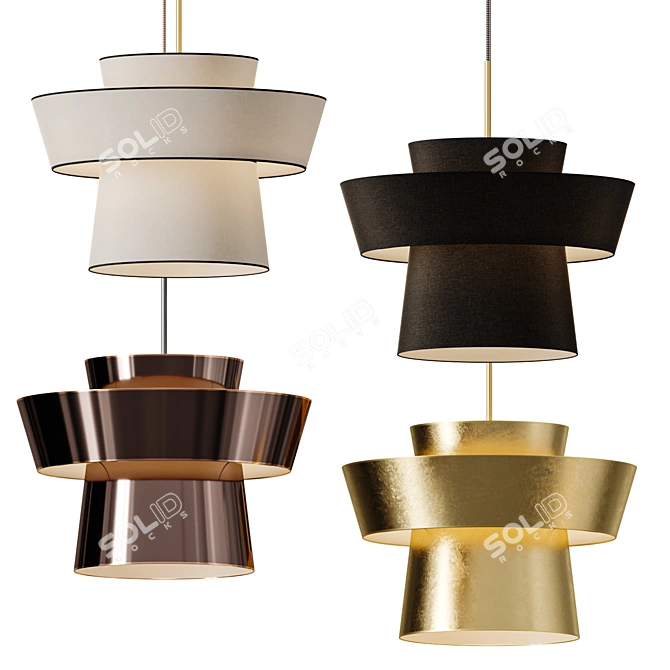 Contemporary Pendant Lamp Lighting 3D model image 1
