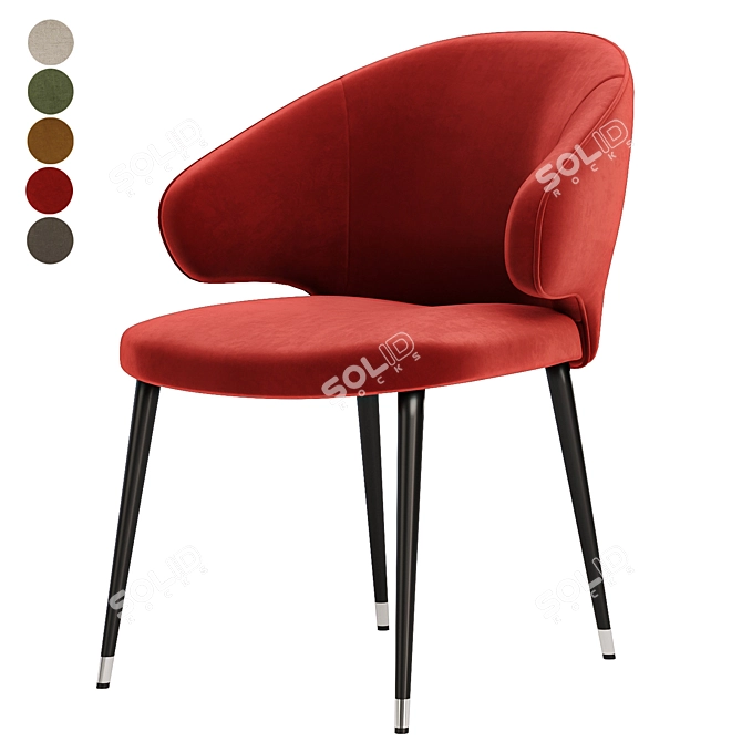 Versatile Eichholtz Volante Dining Chair 3D model image 3