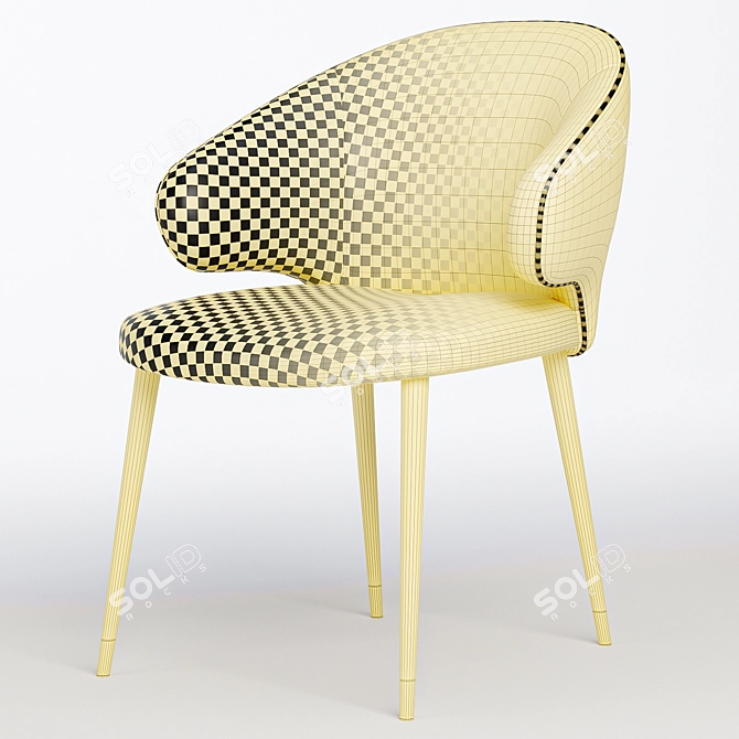 Versatile Eichholtz Volante Dining Chair 3D model image 7