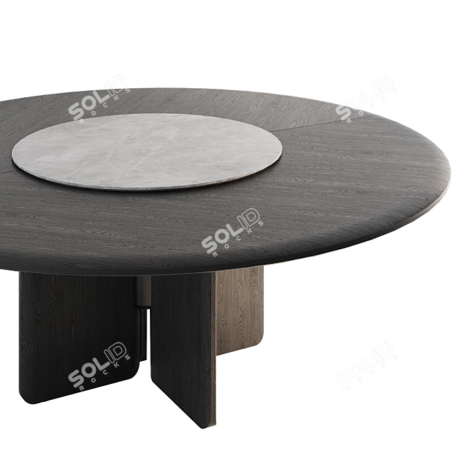 Rustic Dining Table - Faifo 3D model image 3