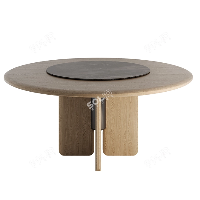 High-Quality Faifo Dining Table 3D model image 4