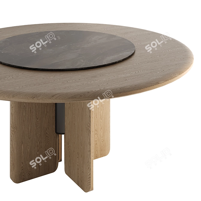 High-Quality Faifo Dining Table 3D model image 5