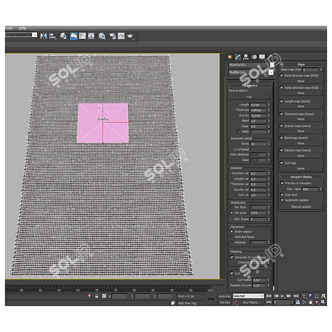 Osaka Minotti Archive Carpet Texture 3D model image 3