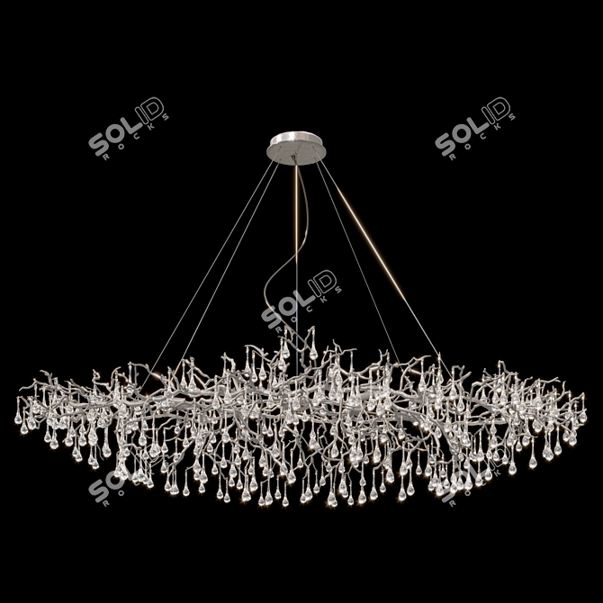 Reina V2 Art Deco Chandelier 3D model image 2