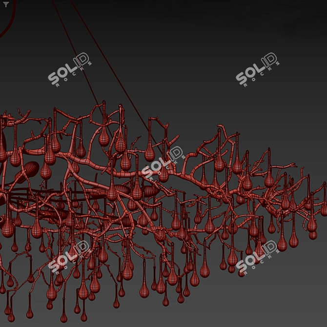 Reina V2 Art Deco Chandelier 3D model image 7