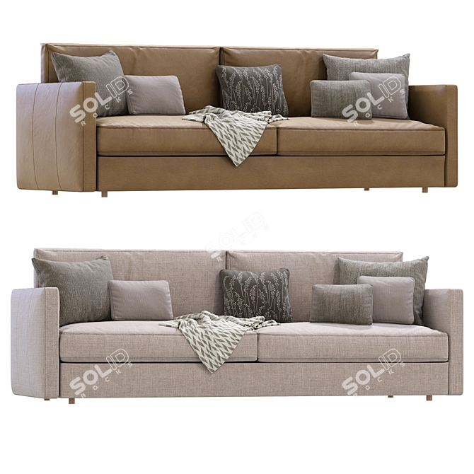 Harris Sofa Modern Design Unique 3D model image 2