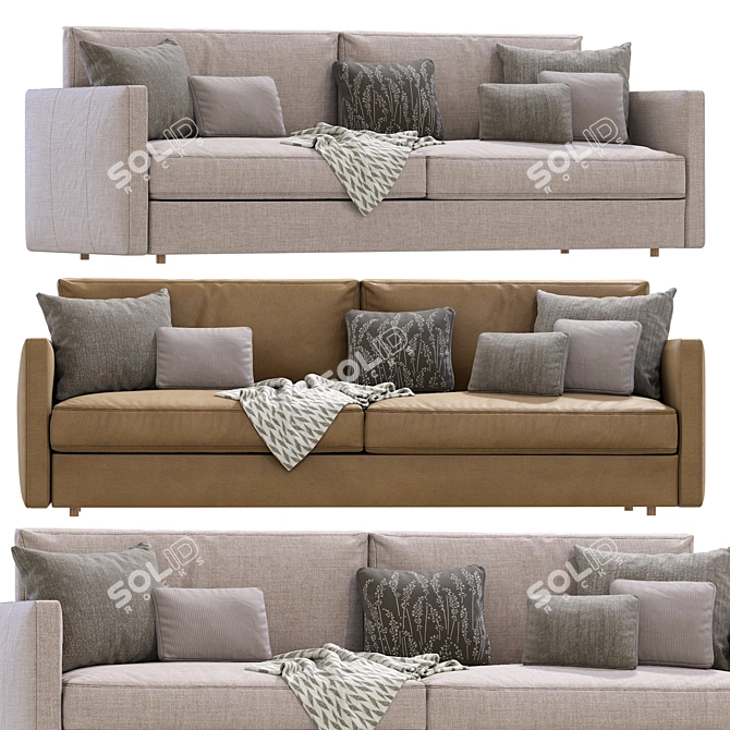 Harris Sofa Modern Design Unique 3D model image 3