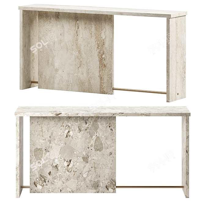 Modern SEGMENT Console Table 3D model image 1