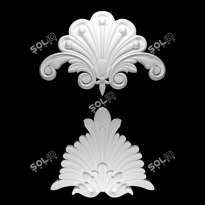 Luxury 3D Ornament Modeling Kit 3D model image 3