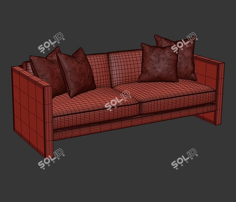 Modern X-Form Turbo Sofa 3D model image 5