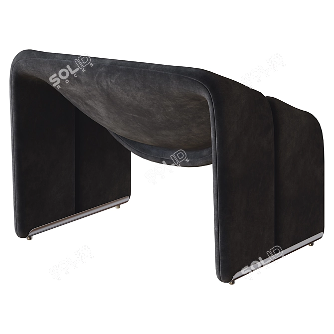 Pierre Paulin Groovy Chair 3D 3D model image 5