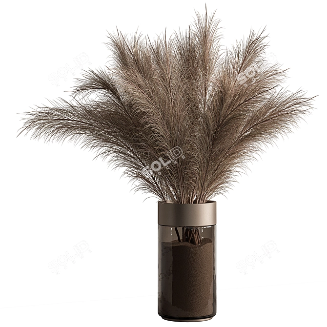 Pampas Dry Plants Bundle 3D model image 1