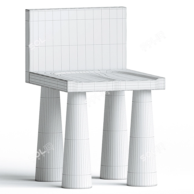 ELe Smart Ergonomic Chair 3D model image 3