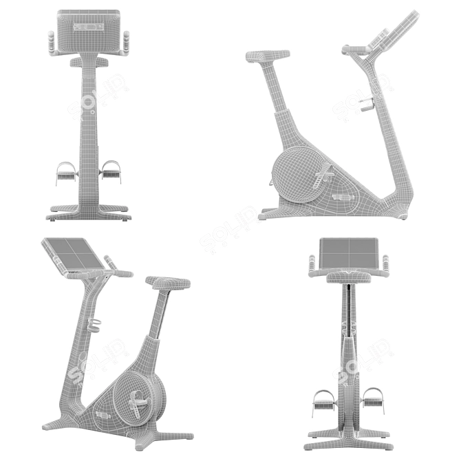 Advanced Technogym Bike Personal 3D model image 6