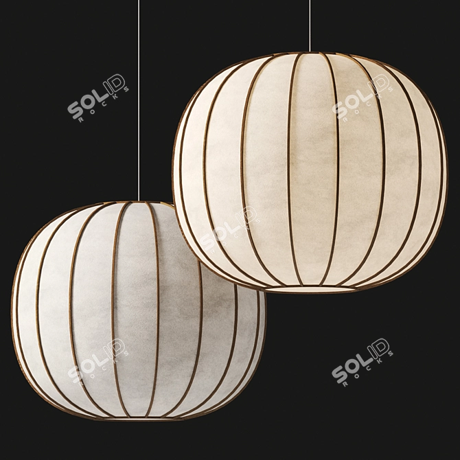 Contemporary Floor Lamp Design Bombori 3D model image 2